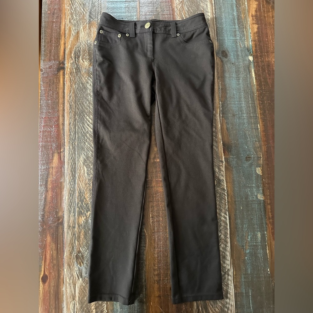 INC Women's 0P‎ Brown Stretch Slim Skinny Straight Leg Pants | SKU 0045
